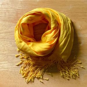Yellow Pashmina-Style Scarf/Wrap